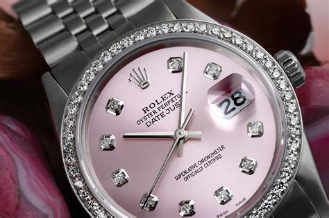 ladies rolex datejust pink face|Rolex Datejust pink face.